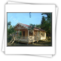 Holiday wooden house - front view