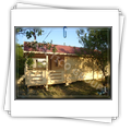 Holiday wooden house - side view