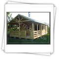 Holiday wooden house - front view