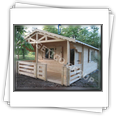 Holiday wooden house - front view
