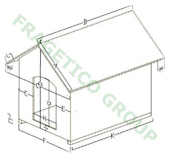 Dog house Rex - dimensions