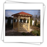 Gloriette hexagonale FRG 3000 avec le cote de 1,5