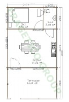 Plan maison en bois FRG 28+14T
