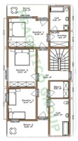 Plan etage maison en bois Modele P FRG 216(108P+108E)+31T+18B