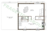 Plan rez-de-chaussee maison en bois Modele  FRG 128 (64P+64E)+40T