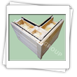 Structura de pereti din panouri premontate tip osatura-platforma sau timber frame cu placare exterioara cu lemn si lambriu de finisare la interior