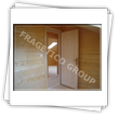 Casa cu peretii din panouri premontate tip osatura-platforma sau timber frame - vedere interioara