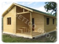 Casa din lemn 50 m2 - Model FRG 43 + 7T
