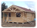 Casa din lemn 39 m2 - Model FRG 32 + 7T