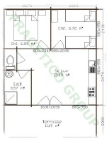 Plan casa din lemn Model FRG 35+12T
