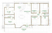Plan casa din lemn Model FRG 126+65T