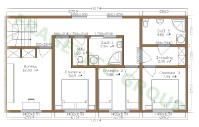 Plan casa din lemn Model FRG 280(182P+78E+21M)