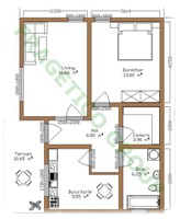 Plan casa din lemn Model P FRG 72+10T