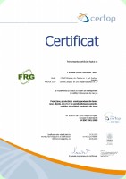 Certificat EN ISO 9001-2008 Fragetico Group