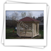 Gazebo esagonale FRG 4000 P con il lato di 2,0 m