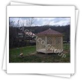 Gazebo esagonale FRG 4000 P con il lato di 2,0 m