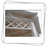 Gazebo ottogonale FRG Glass con il lato di 2.296 m