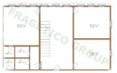 Piano casa in legno Modello FRG 270(135P+135E)