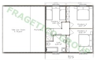 Piano casa in legno Modello P FRG 117(67P+50E)+7B+26G
