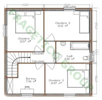 Piano casa in legno Modello P - FRG 128(64P+64E)+40T