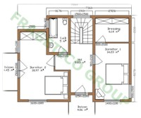 Piano casa in legno Modello P FRG 140(70P+70E)+11T+8B+25G